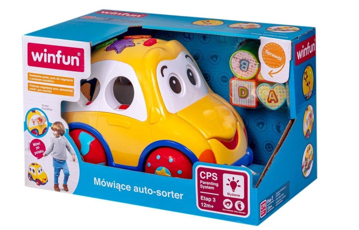 Smily Žaislinis automobilis rūšiuoklė WinFun