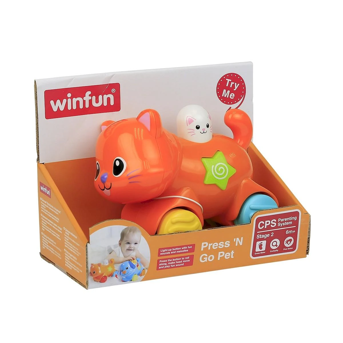 Interaktyvus žaislas Smily Play Press N Go Kitten