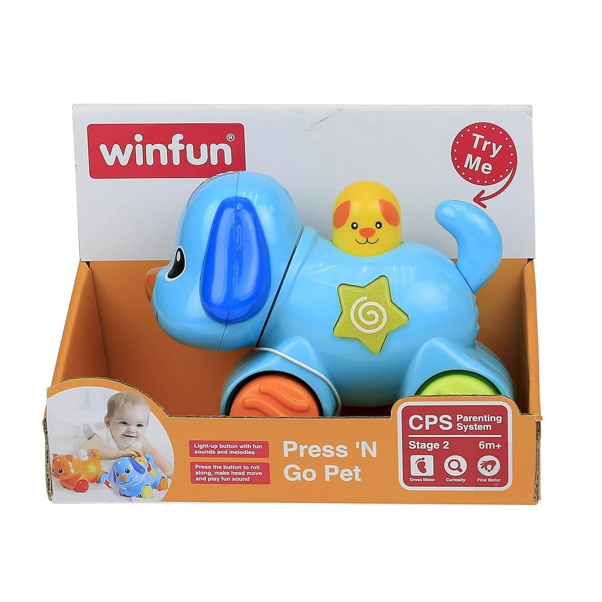 Smily Žaislas su šviesos efektais Winfun Šuniukas