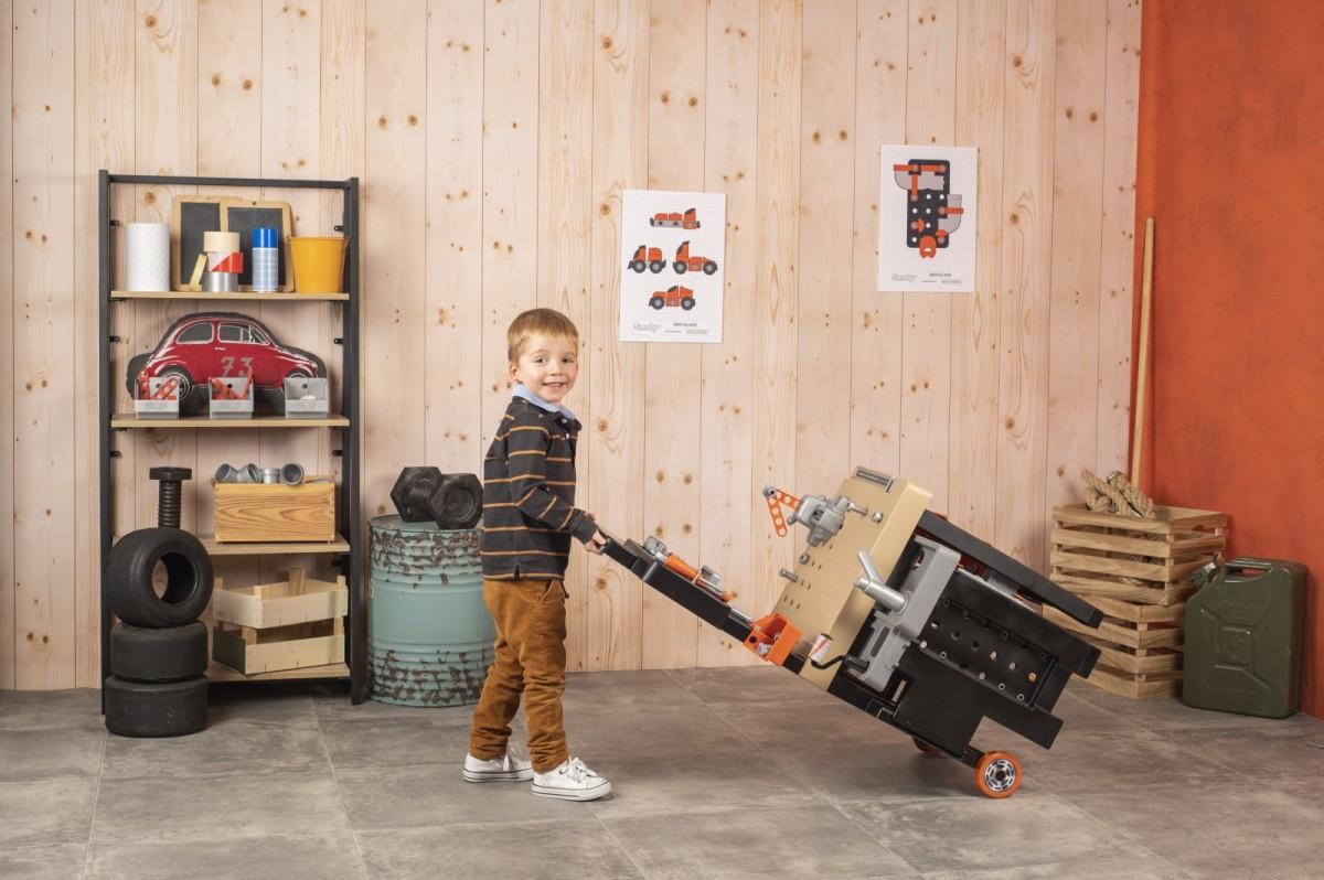 Black & Decker Smoby Profesinis žaidimų dirbtuvėlių rinkinys su įrankiais ir pjūklu