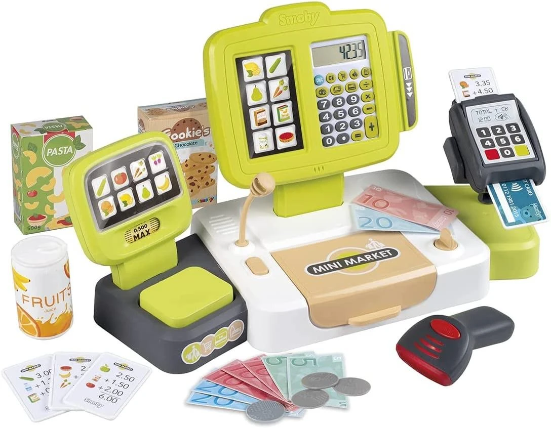 SMOBY Kasa Sklepowa Elektroninė su Skaneriu ir Vaga