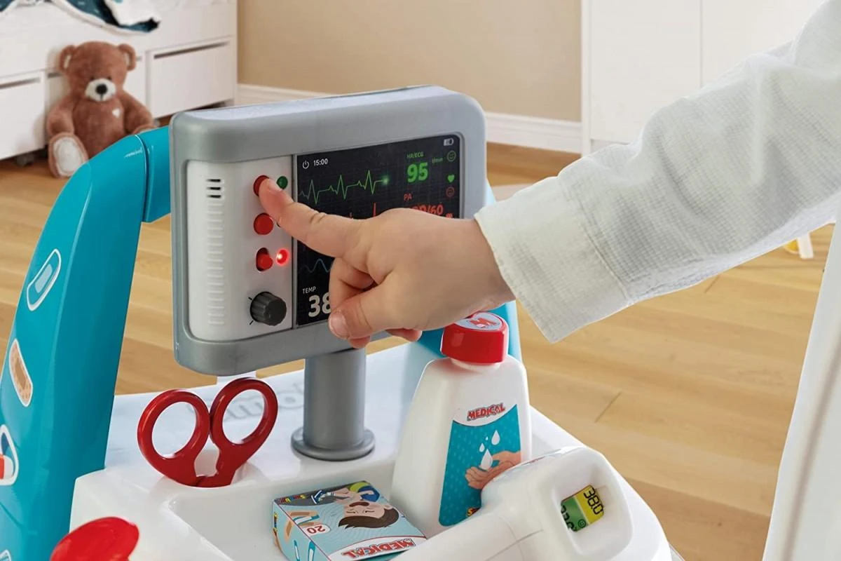 SMOBY Medinis Vežimėlis Medyczny 16 priedų su elektroniniu EKG