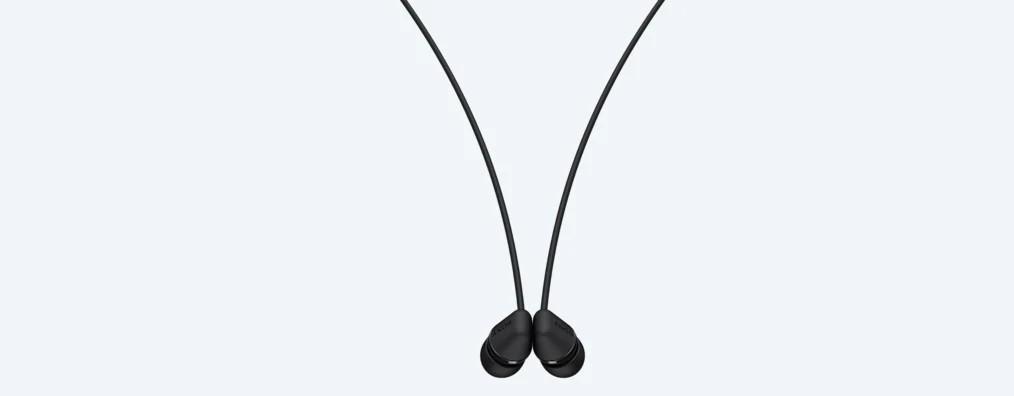 Belaidės į ausį įdedamos ausinės Sony WI-C200B, juodos