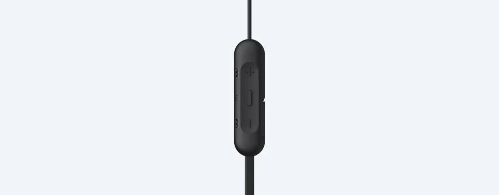 Belaidės į ausį įdedamos ausinės Sony WI-C200B, juodos