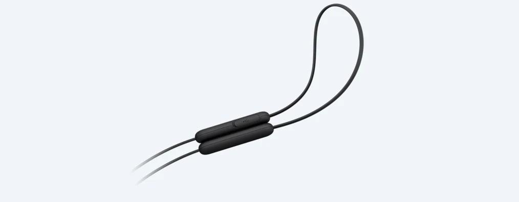 Belaidės į ausį įdedamos ausinės Sony WI-C200B, juodos