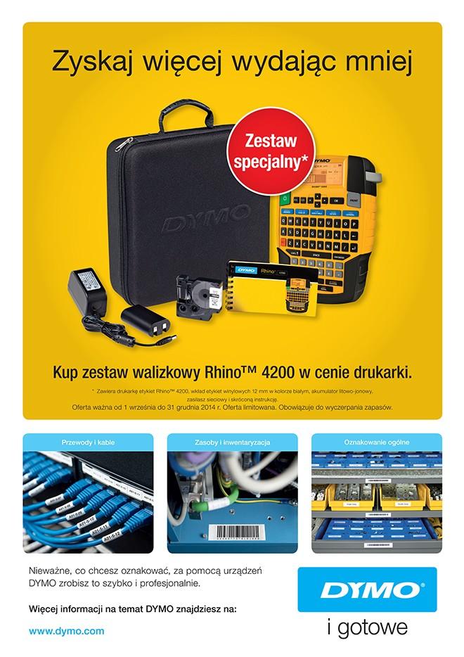 Spausdintuvas labels DYMO Rhino 4200 komplektas walizkowy 1852994 (Power supply, Suitcase)