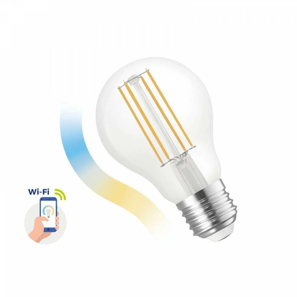 Spectrum IŠMANIOJI LED LEMPA, SMART WIFI, A60, 5W, E27, CCT+DIM, CL
