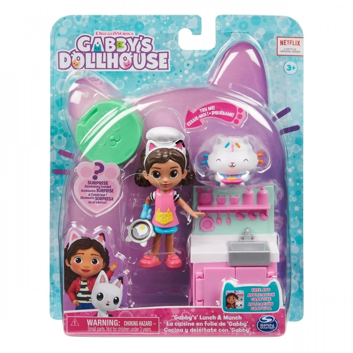 Spin Master Gabby's Dollhouse Cat-Tivity Pack Lunch And Munch Figūrėlių rinkinys