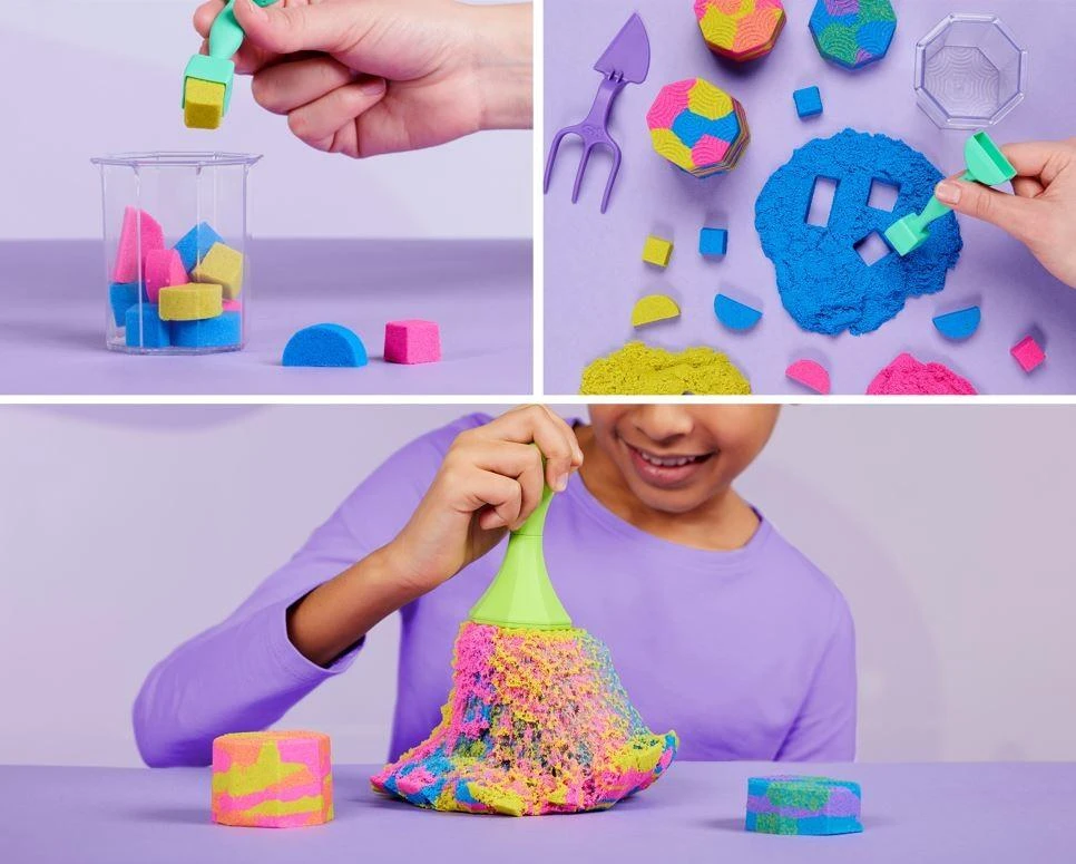 Spin Master KINETIC SAND Kinetinio smėlio rinkinys „Formuok ir kurk“