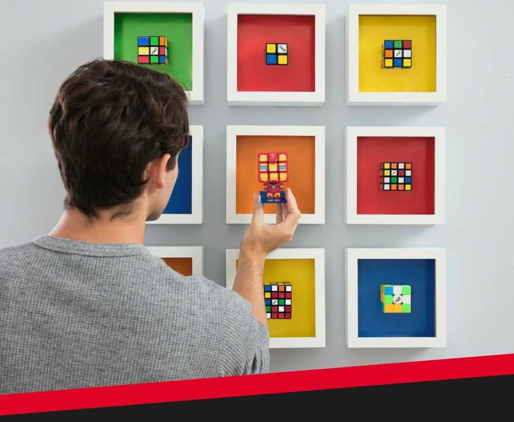 Spin Master Rubiks Rubiko kubas 3x3 – Geležinis žmogus (6071041)