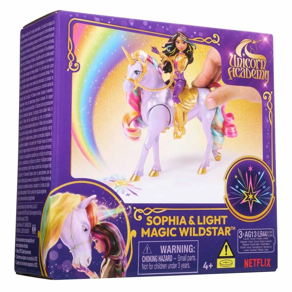 „Spin Master“ lėlė „Unicorn Academy“ Sofija ir „Wildstar“ šviesos efektai