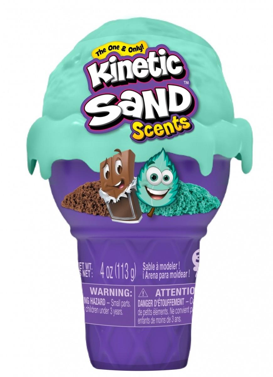 KINETIC SAND Kvepiantis kinetinis smėlis „Ledai“, 113 g