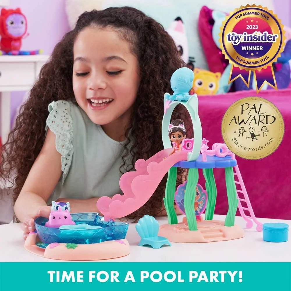 Spin Master Gabby's Dollhouse „Gabi's Cat House Pool Fun“ figūrėlių rinkinys 6067878 WB3