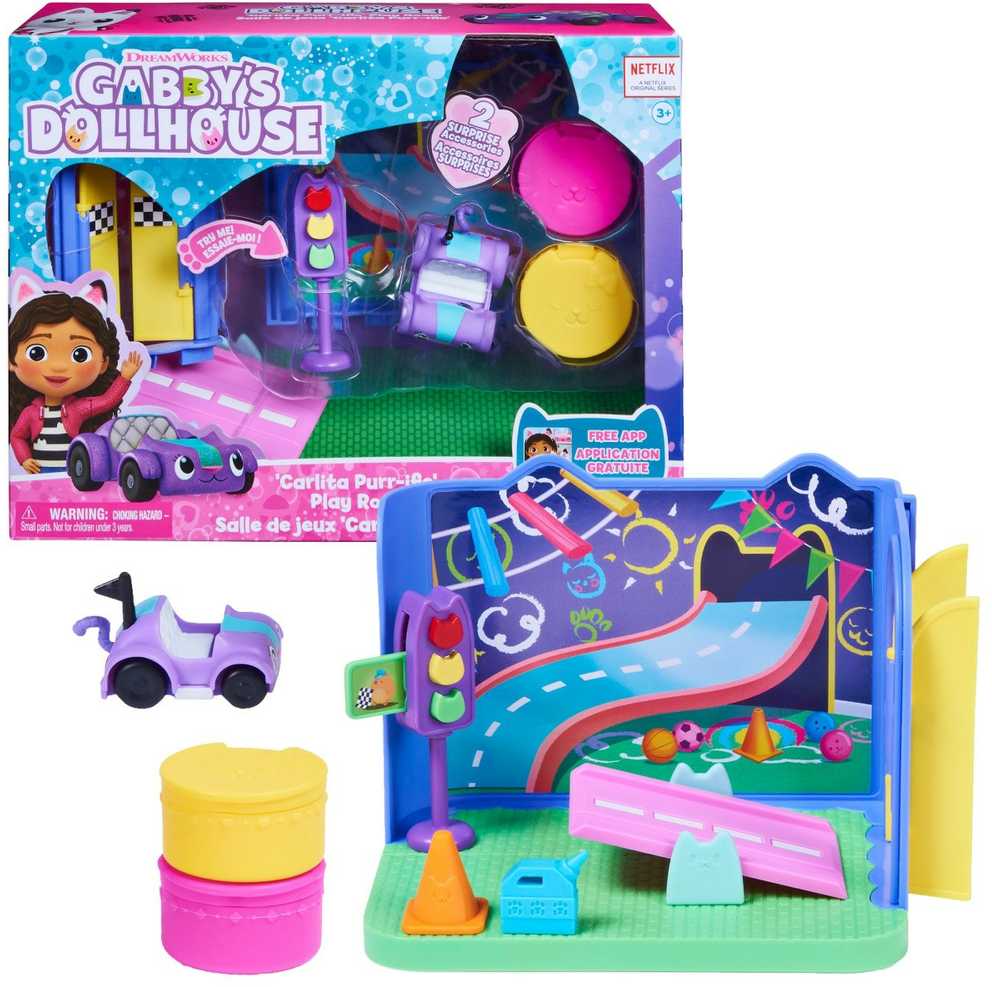 Spin Master Gabby’s Dollhouse Carlita's Purr-ific Play Room 6064149 3