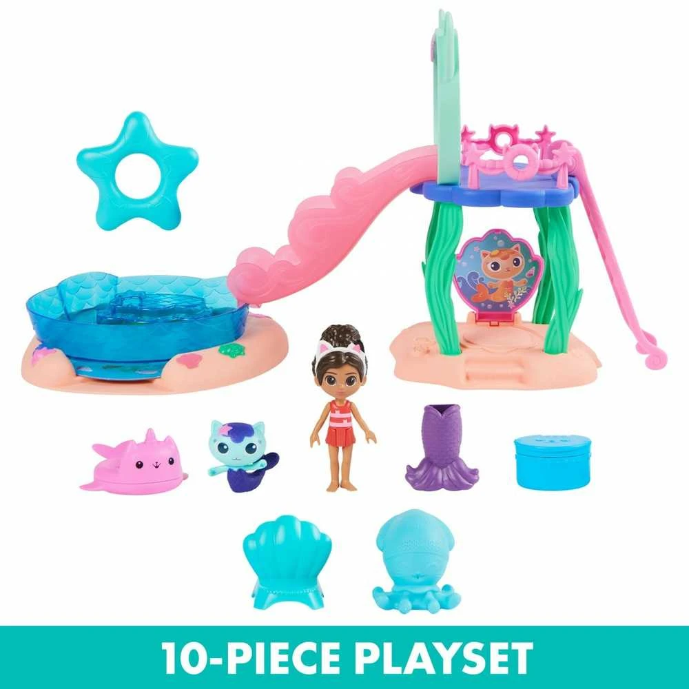 Spin Master Gabby's Dollhouse „Gabi's Cat House Pool Fun“ figūrėlių rinkinys 6067878 WB3