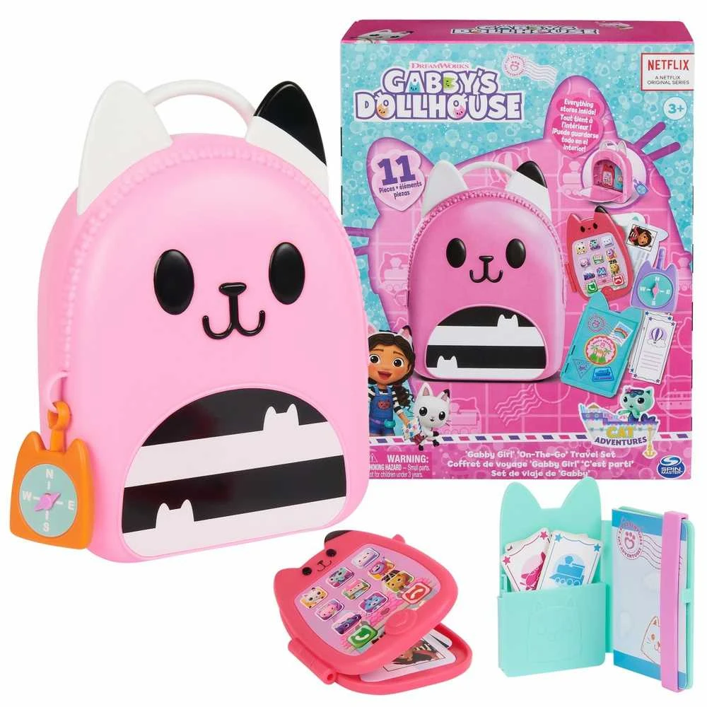 Spin Master Gabby's Dollhouse „Gabby Girl On-The-Go“ kelionių rinkinys