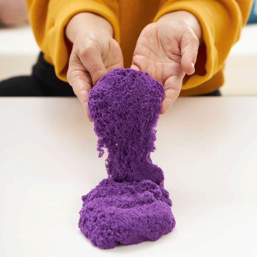 Spin Master Kinetic Sand Kinetinis smėlis – smėlio dėžės rinkinys – violetinė (6067477)