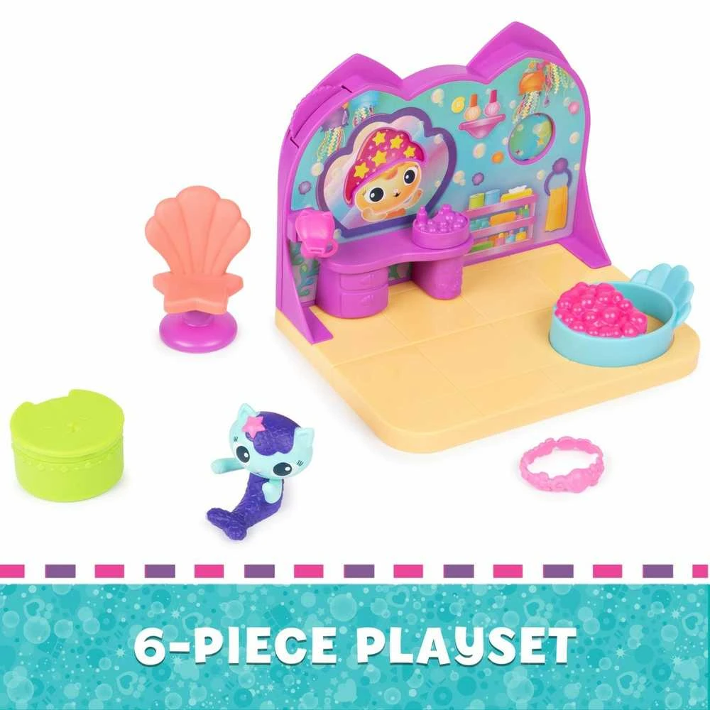 Spin Master Koci Domek Gabi Pokój do domku komplektas Spa figurka Syrenkotka + priedai