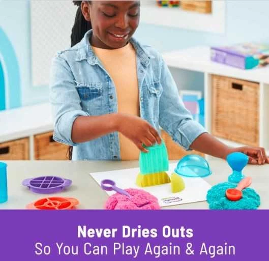 Spin Master Kinetic Sand Kinetinis smėlis – tobulas smėliavimo rinkinys (6067345)