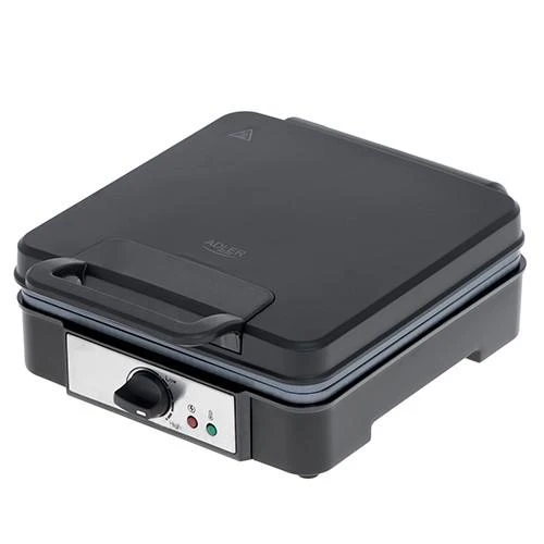 Adler | Vaflinė | AD 3049 | 1200 W | Number of pastry 4 | Belgium | Juodas