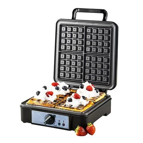 Adler | Vaflinė | AD 3049 | 1200 W | Number of pastry 4 | Belgium | Juodas