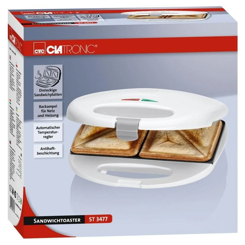 Sumuštinių keptuvas CLATRONIC ST 3477. Baltas