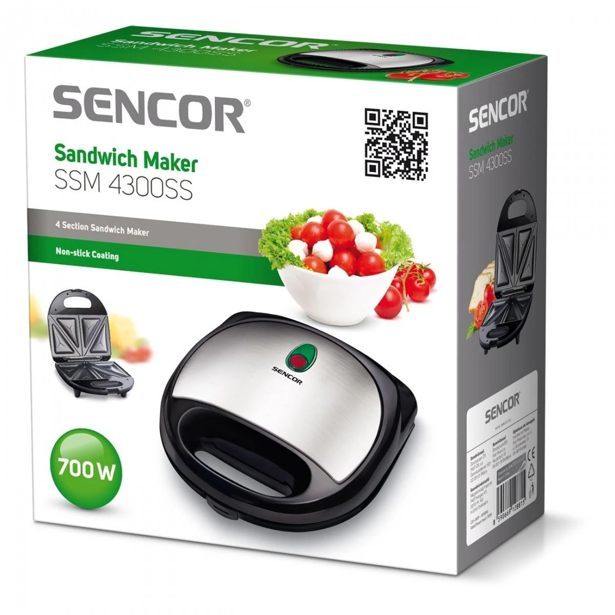 Sumuštinių keptuvas Sencor SSM 4300SS