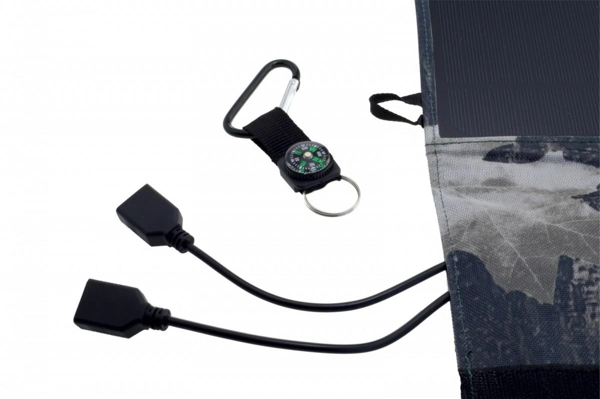 Įkroviklis PowerNeed ES-5 (USB 2.0, kamufliažinė spalva)
