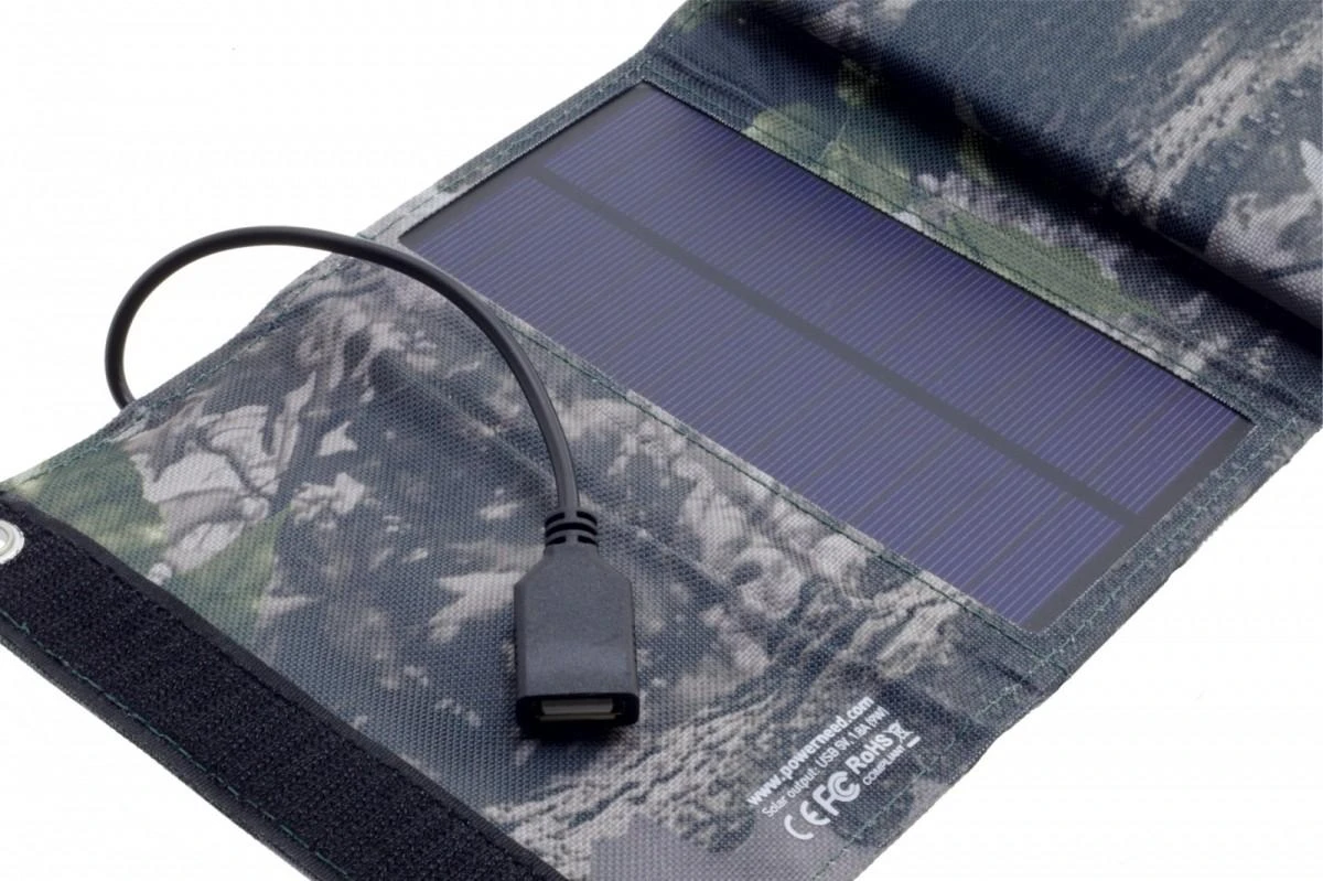 PowerNeed Sunen Saulės çkroviklio 9W, maskuotė