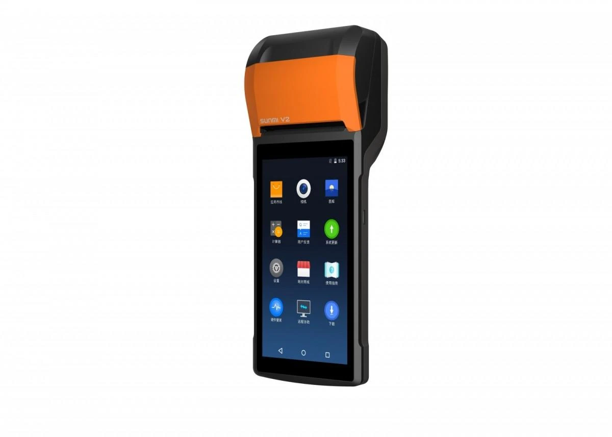 Sunmi Sunmi Mobile Terminal V2s, Android 11, GMS, 3GB + 32GB, 8MP kamera, micro SD, EU 4G, NFC, 2SAM