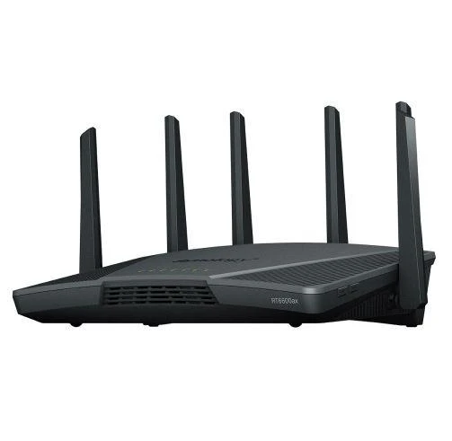 Synology RT6600ax Ultra-fast and Secure Belaidis maršrutizatorius for Homes | Synology | Ultra-fast and Secure Belaidis maršrutizatorius for Homes | RT6600ax | 802.11ax | 4800 Mbit/s | Ethernet LAN (RJ-45) jungtys 5 | Mesh Support No | MU-MiMO Yes | No mobile broadband | Antenna type External antena x 6 | 24 mėn.