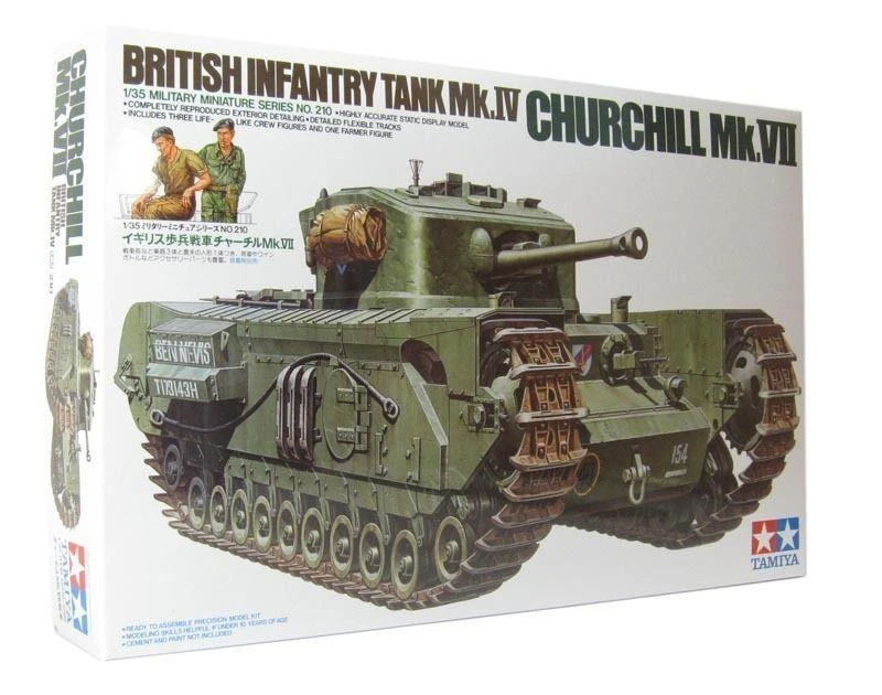 Plastikinis surenkamas modelis Tamiya Military Kit 1:35 35210 British Churchill VII