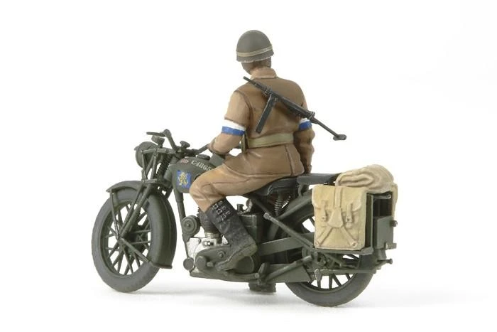 Tamiya BSA M20 britų motociklas su karo policija 1/35 plastikinis modelis