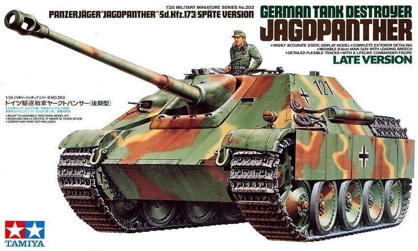 Klijuojamas modelis Tamiya TA35203 - German Tank Destroyer Jagdpanther Late Version