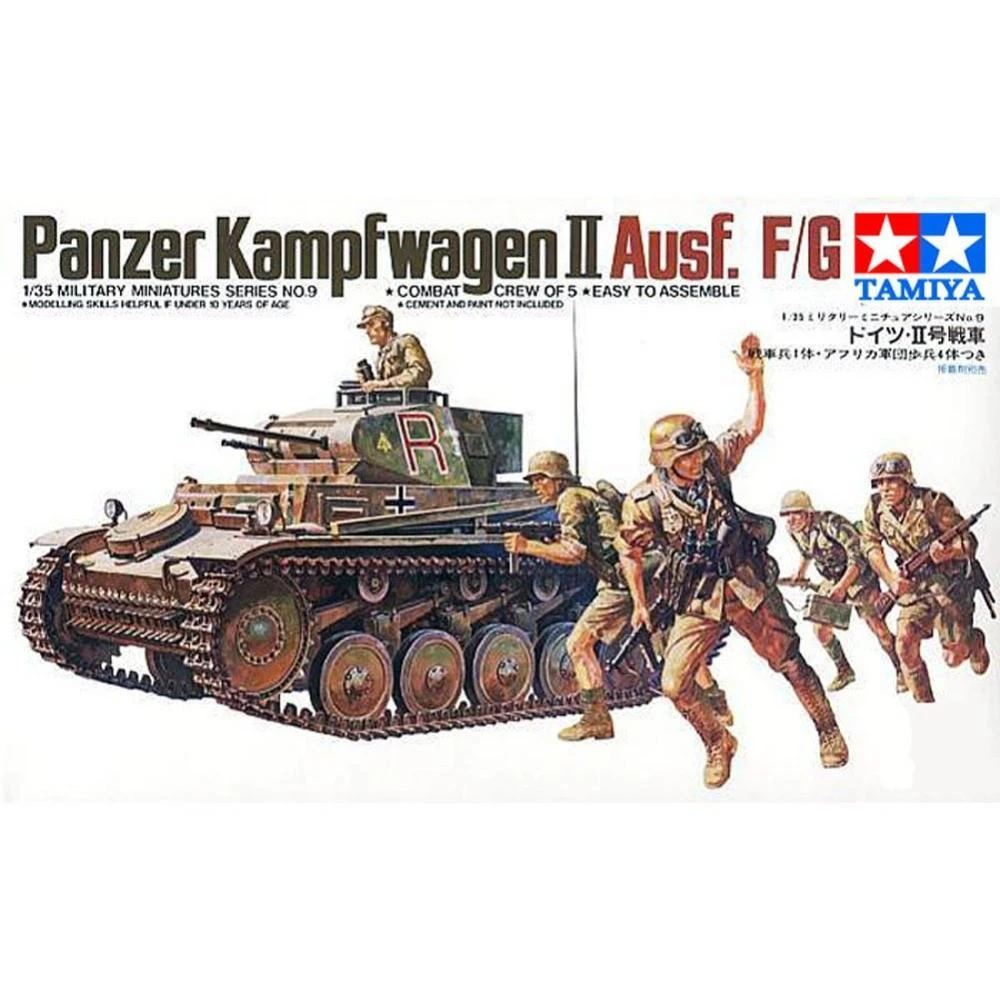 Tamiya Panzer II Ausf. F/G 1/35 plastikinis tanko modelis
