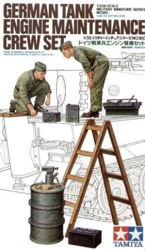 Tamiya Vokiečių tanko variklio priežiūros įgulos figūrėlės 1/35 (35180)