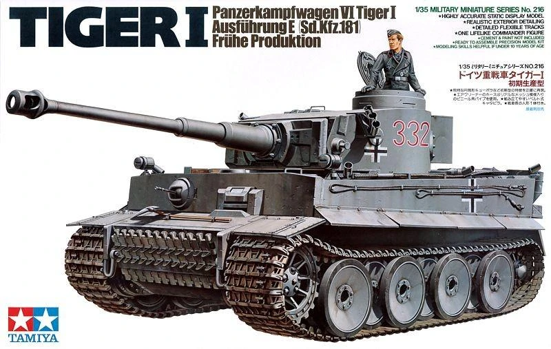 Tamiya - Panzerkamfwagen VI Tiger I Ausfürung E (Sd.Kfz.181) Frühe Produktion, 1/35, 35216