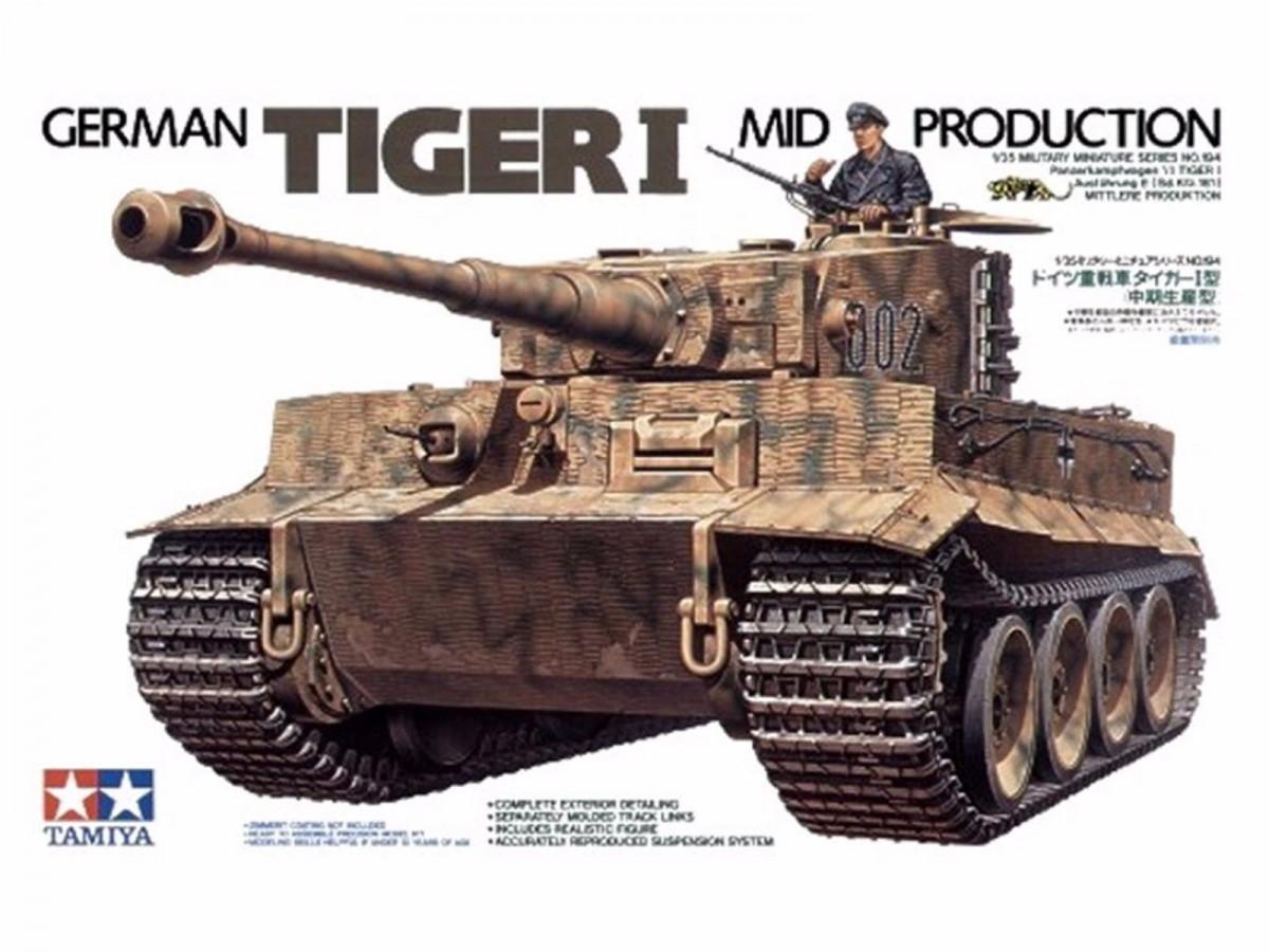 Tamiya – vokiečių Tiger I Mid Production, 1/35, 35194