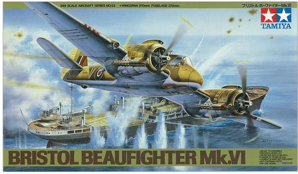 Tamiya Bristol Beaufighter Mk.VI 1/48 plastikinis lėktuvo rinkinys