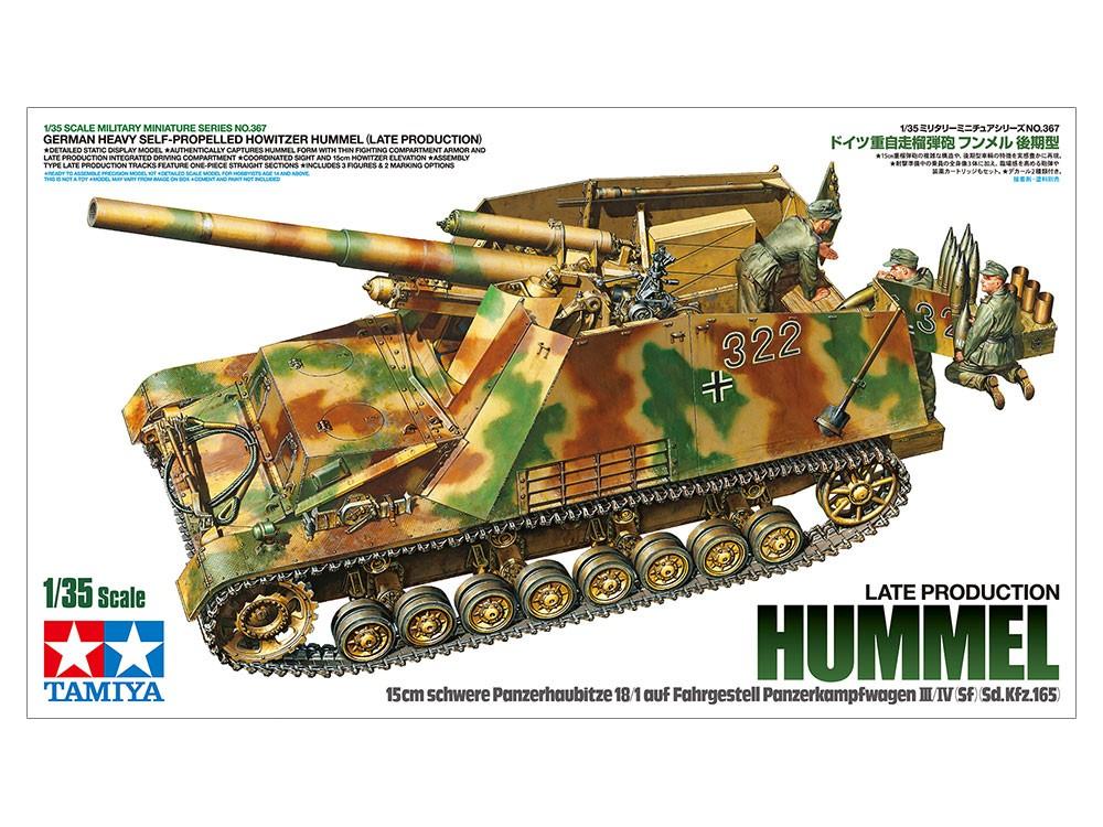 Tamiya Sd.Kfz.165 Hummel (vėlyvasis) 1/35 plastikinis surenkamas rinkinys