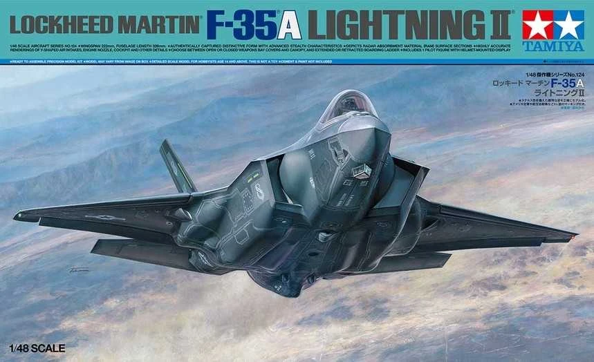 Tamiya Lockheed Martin F-35A Lightning II 1/48 surenkamas modelis 61124