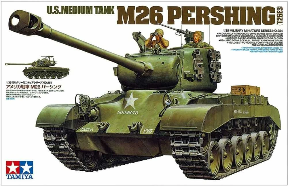 Tamiya - U.S. Medium Tank M26 Pershing (T26E3), 1/35, 35254