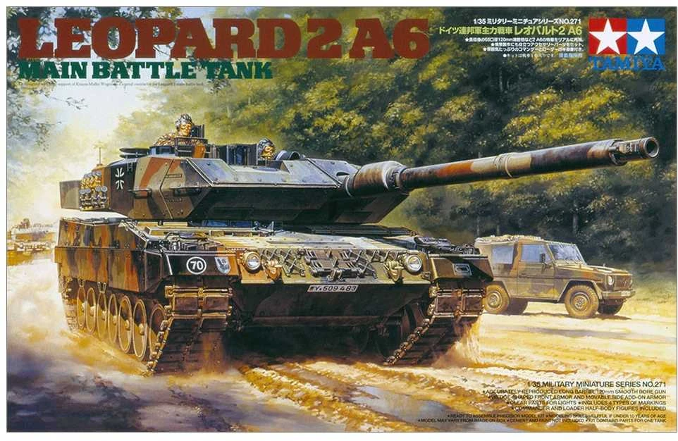 Tamiya – pagrindinis mūšio tankas „Leopard 2A6“, 1/35, 35271