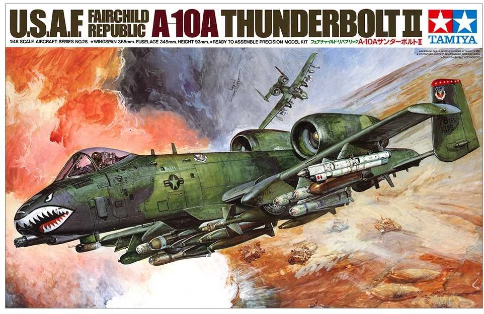 Tamiya – USAF Fairchild Republic A-10A Thunderbolt II, 1/48, 61028