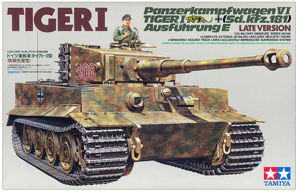 Tamiya – Tiger I Vėlyvoji versija, 1/35, 35146