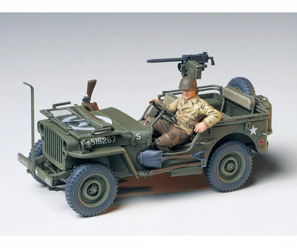 Tamiya Jeep Willys MB 1/35 plastikinis karinio džipo modelis rinkiniui