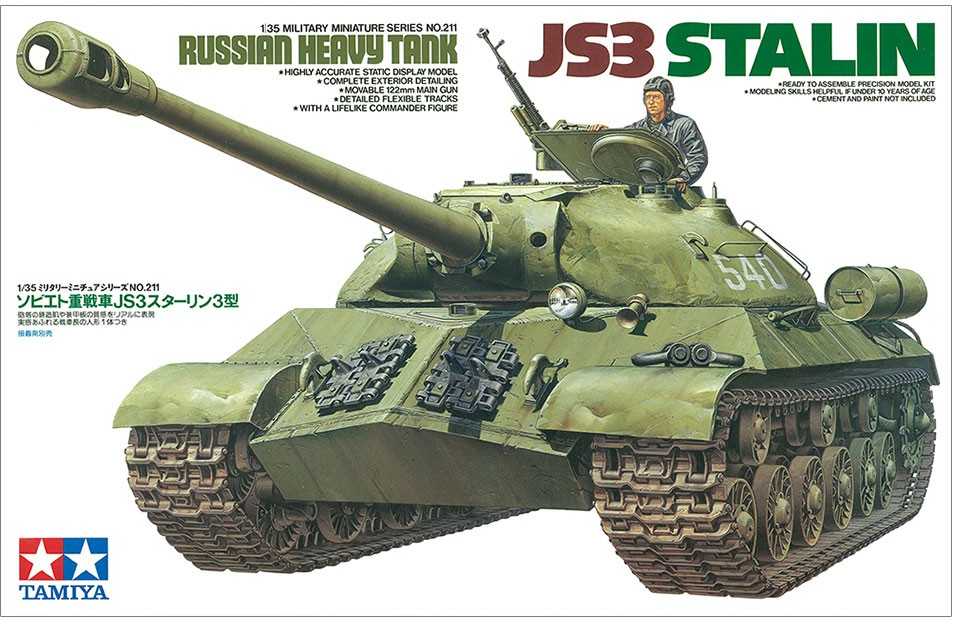 Tamiya IS-3 Stalinas 1/35 surenkamas plastikinis tanko modelis 35211