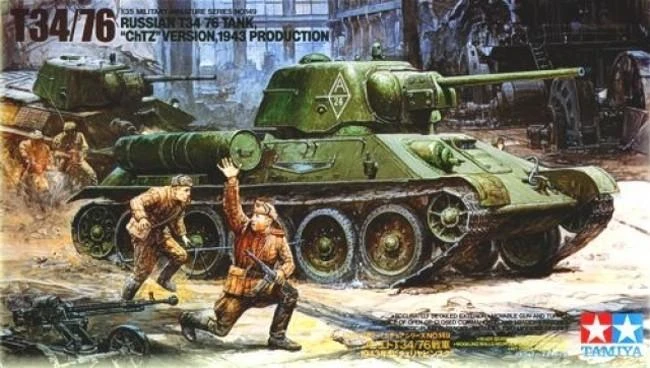 Tamiya T-34/76 ChTZ 1/35 plastikinis surenkamas tanko modelis 35149