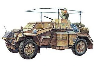 Tamiya – Sd.Kfz.223 Leichter Panzerspähwagen(Fu) Apima nuotraukas išgraviruotas dalis, 1/35, 35268