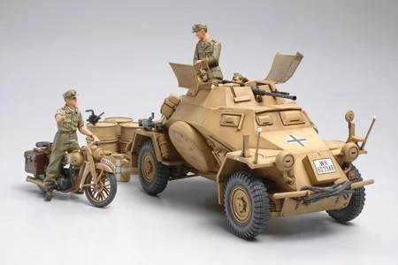 Tamiya Sd.Kfz. 222 4x4 šarvuotis Afrikos korpusas 1/35 modelio rinkinys 35286